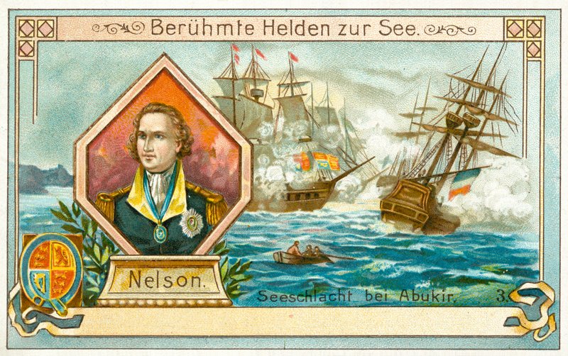 Horatio Nelson, British admiral, and the Battle of the Nile by European School