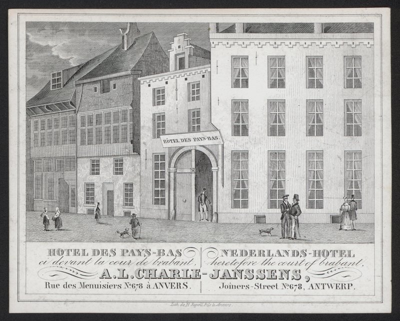 Hotel Des Pays Bas, Nederlands Hotel, A L Charle-Janssens, Anvers, Antwerp by European School