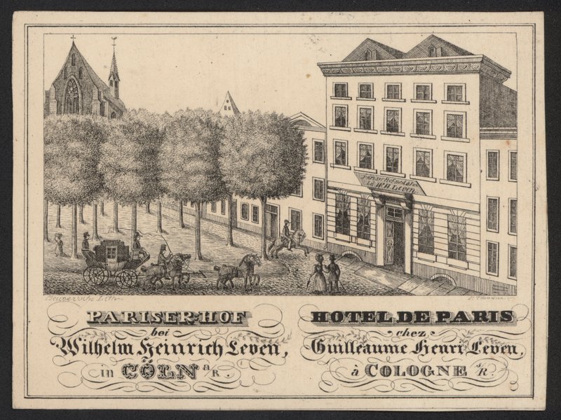 Hotel Trade Card by European School