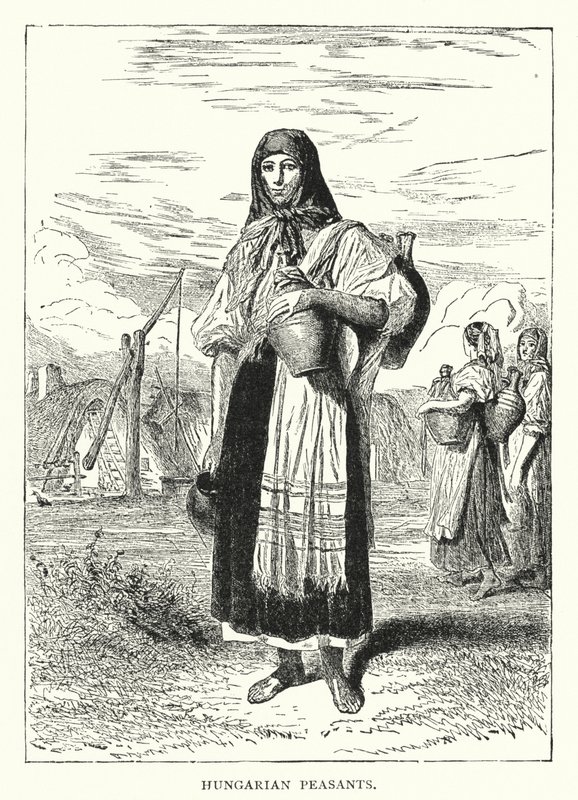 Hungarian Peasants by European School