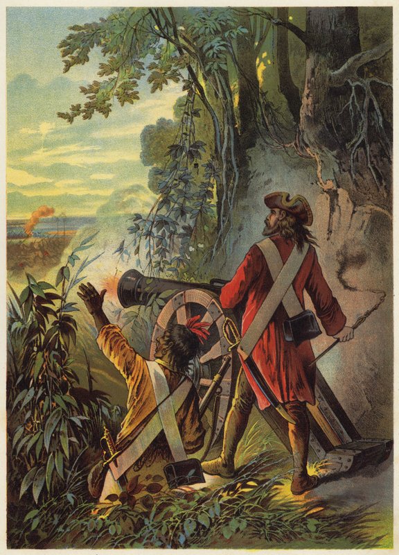 Illustration for Robinson Crusoe by European School
