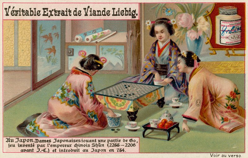Japanese Women Play Board Game by European School