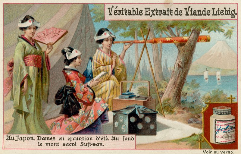 Japanese Women at the Foot of Suji-San by European School