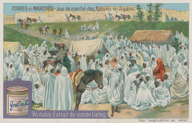 Kabyle Market Day in Algeria by European School