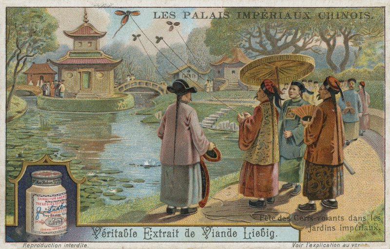 Kite flying festival in the imperial gardens, China by European School