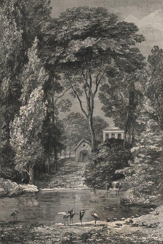 The Swiss Valley at the Jardin des Plantes, Paris by European School