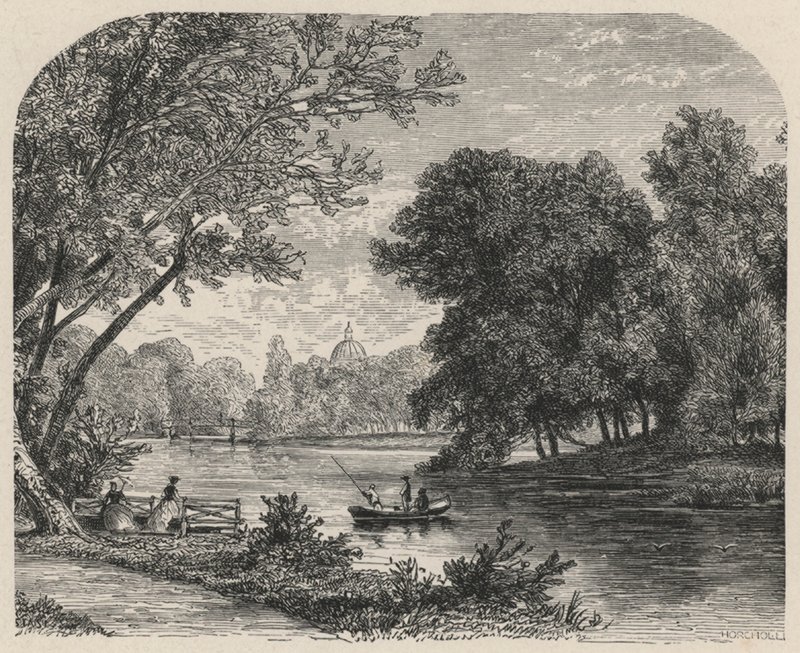 The Wood at The Hague (engraving) by European School