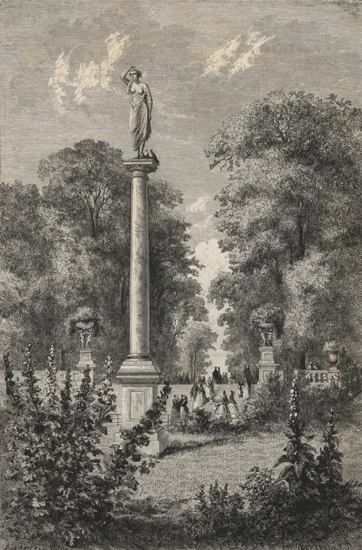 The Luxembourg (engraving) by European School