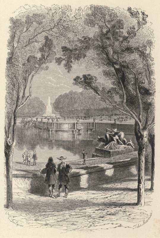 The High Terraces at Versailles (engraving) by European School