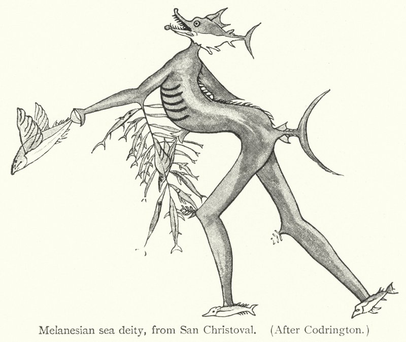 Melanesian sea deity, from San Christoval by European School