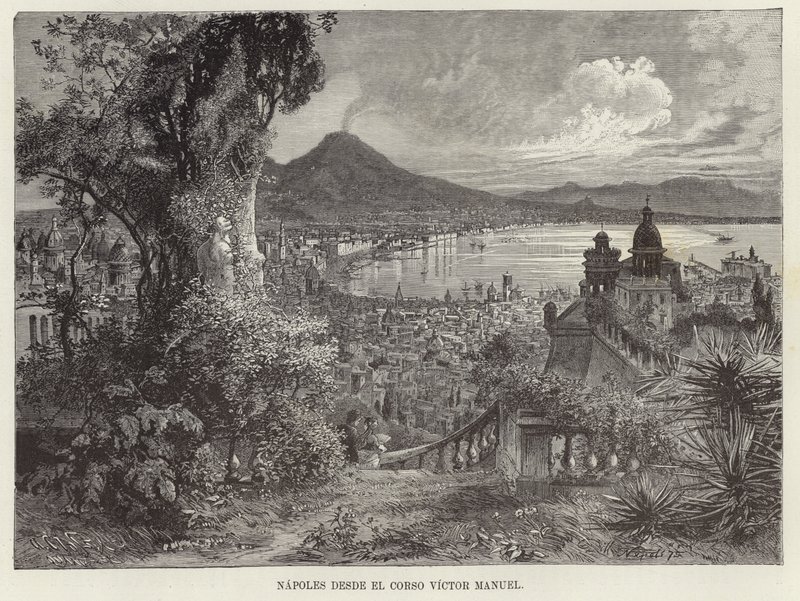 Naples from the Corso Victor Manuel by European School