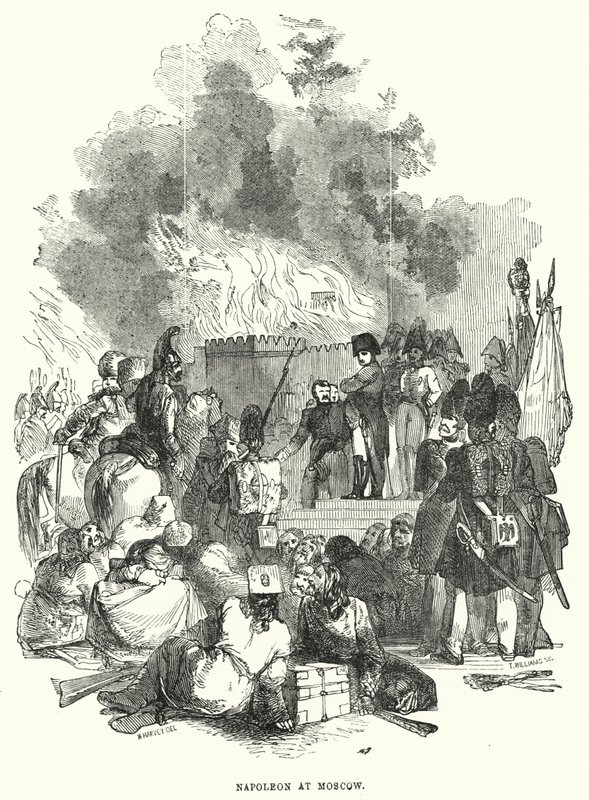 Napoleon at Moscow by European School