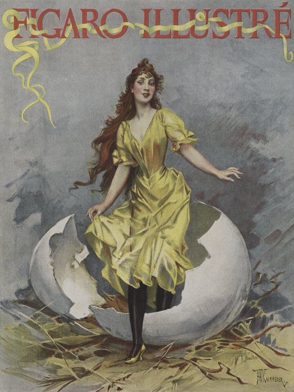 Easter Egg. Cover of Le Figaro Illustre, April 1893 by European School