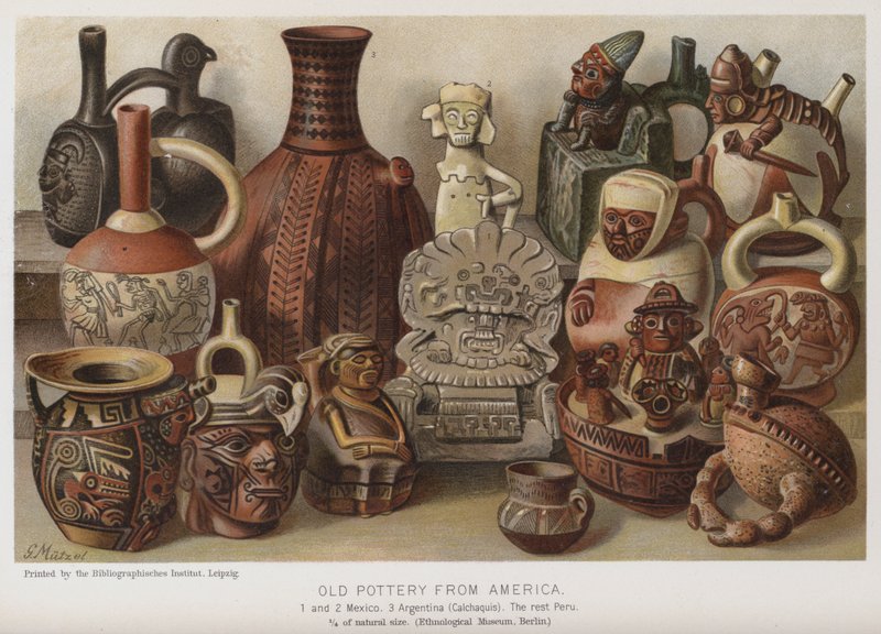 Old Pottery from America by European School