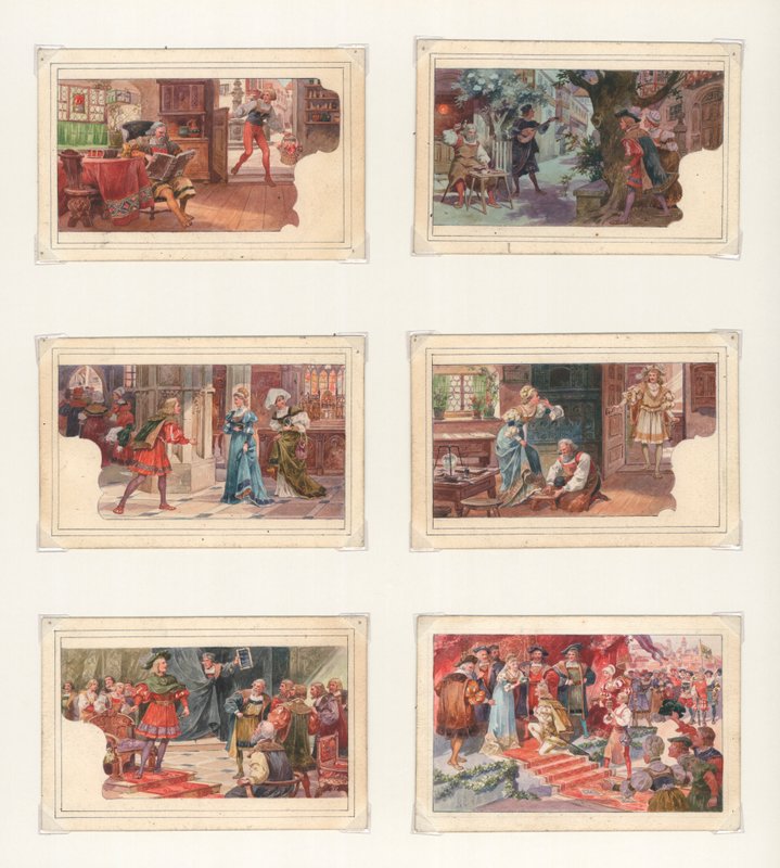 Original artwork for a set of Liebig cards: Wagner, Die Meistersinger by European School