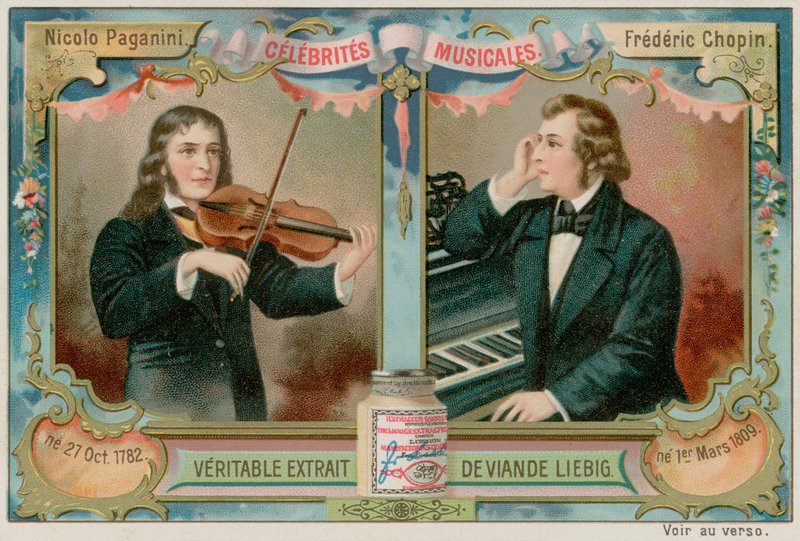 Paganini and Chopin by European School