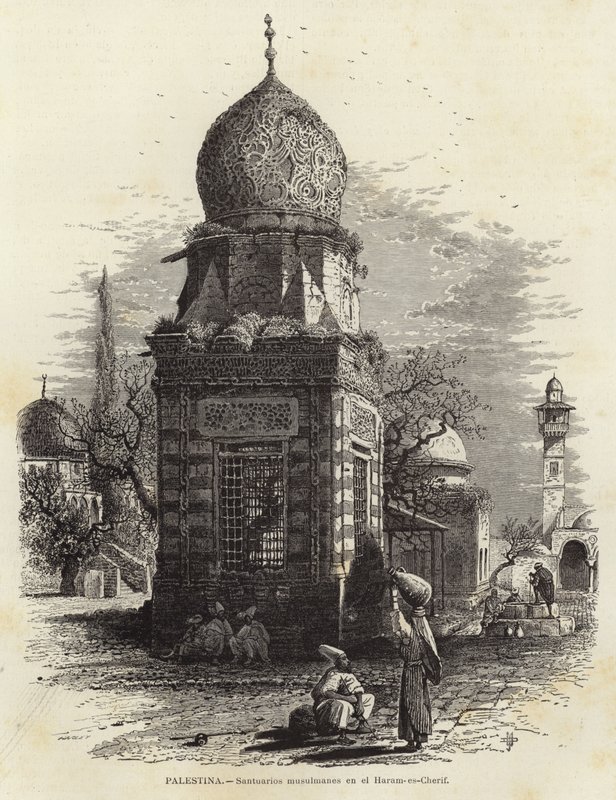Palestine, Muslim Shrines in the Haram-es-Cherif by European School