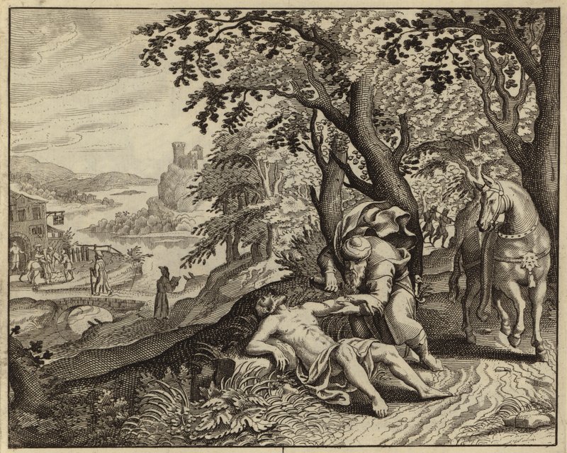 Parable of the Good Samaritan by European School