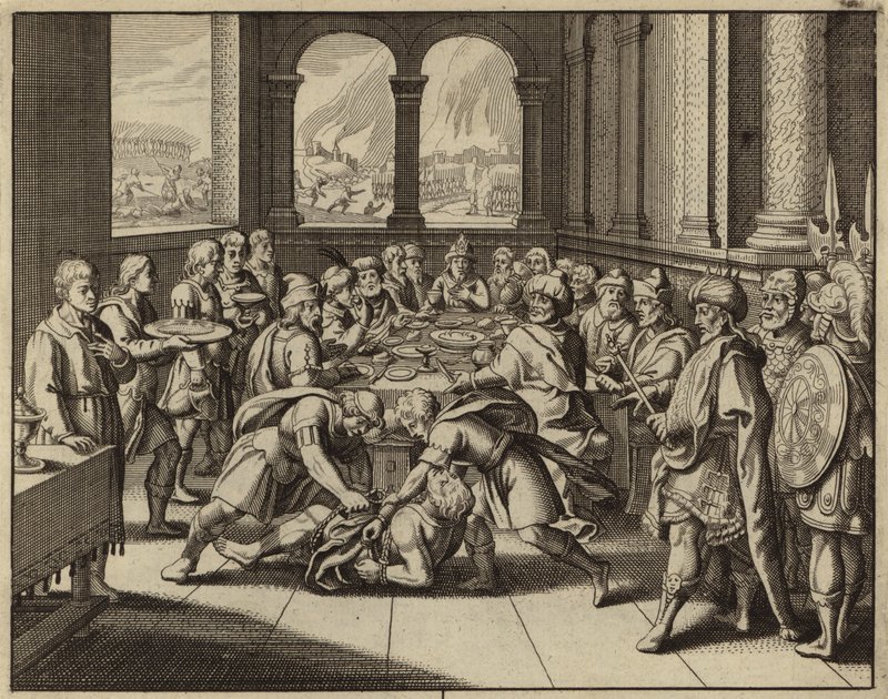 Parable of the Wedding Feast by European School