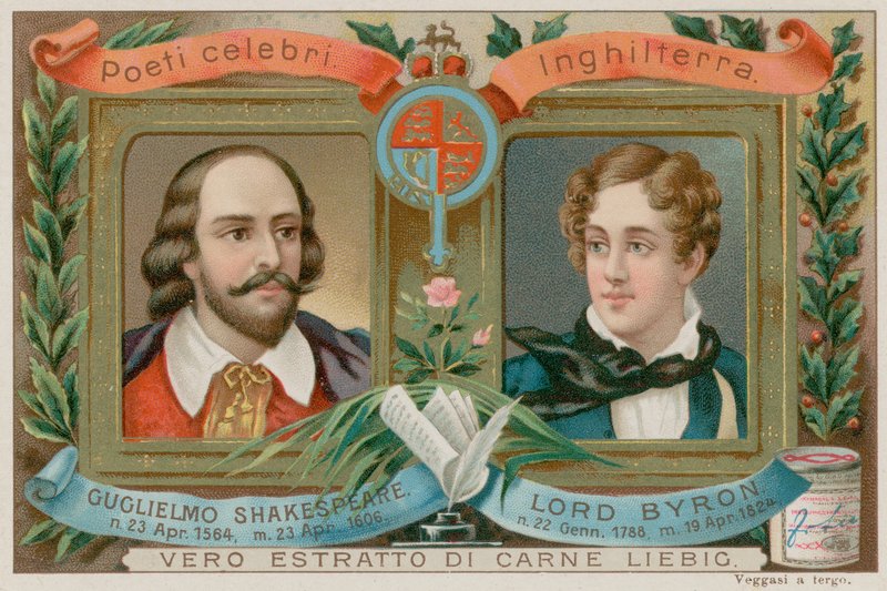 Shakespeare and Byron by European School