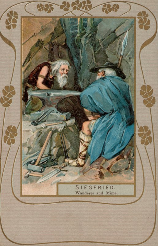 Siegfried, Wanderer and Mime by European School