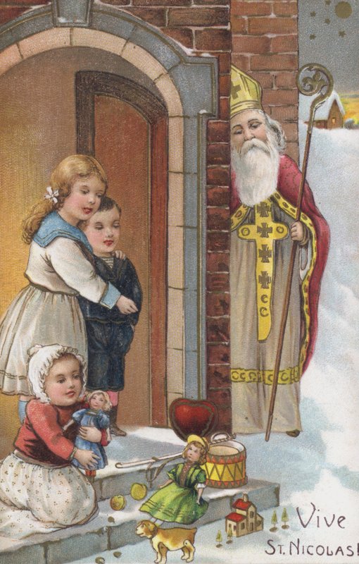 St Nicholas Day Card by European School