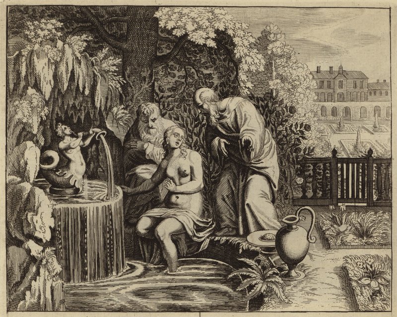 Susanna and the elders by European School