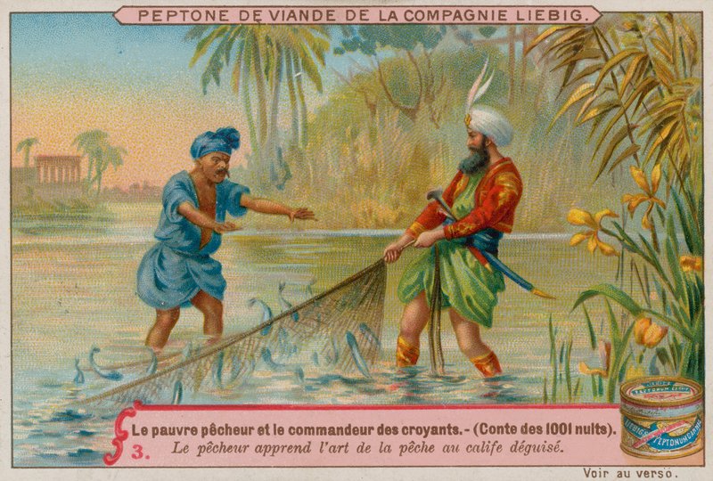 The Fisherman Learns To Fish From The Disguised Caliph by European School