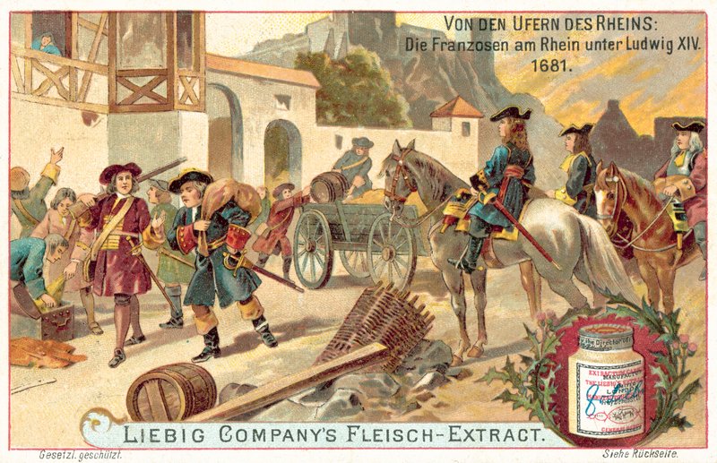 The French Army Under Louis XIV on the Rhine, 1681 by European School