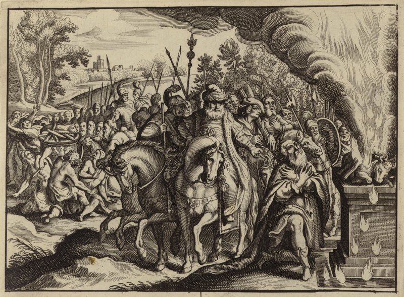 The Fire of God Burning Elijah