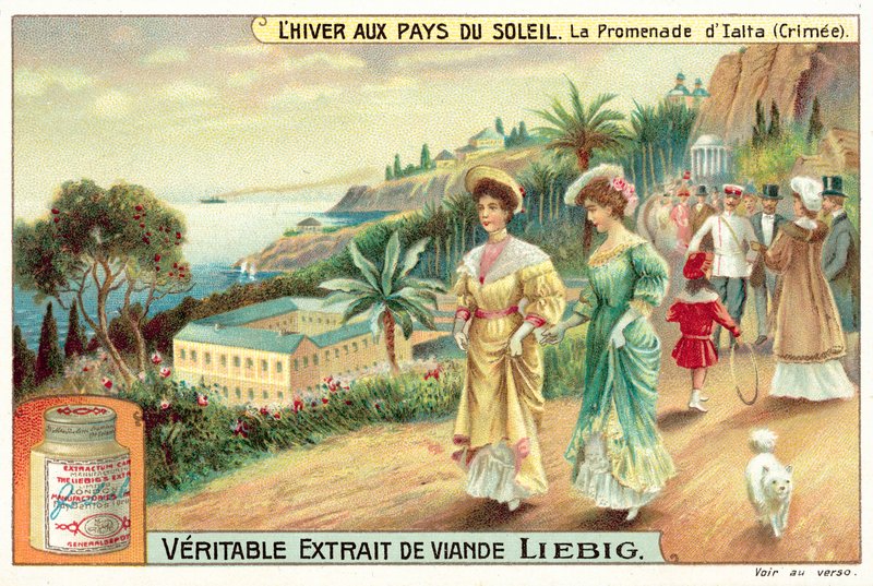 The promenade at Yalta, Crimea by European School
