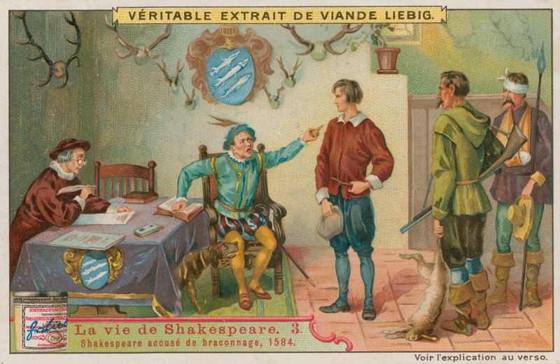 The young Shakespeare accused of poaching, 1584 by European School