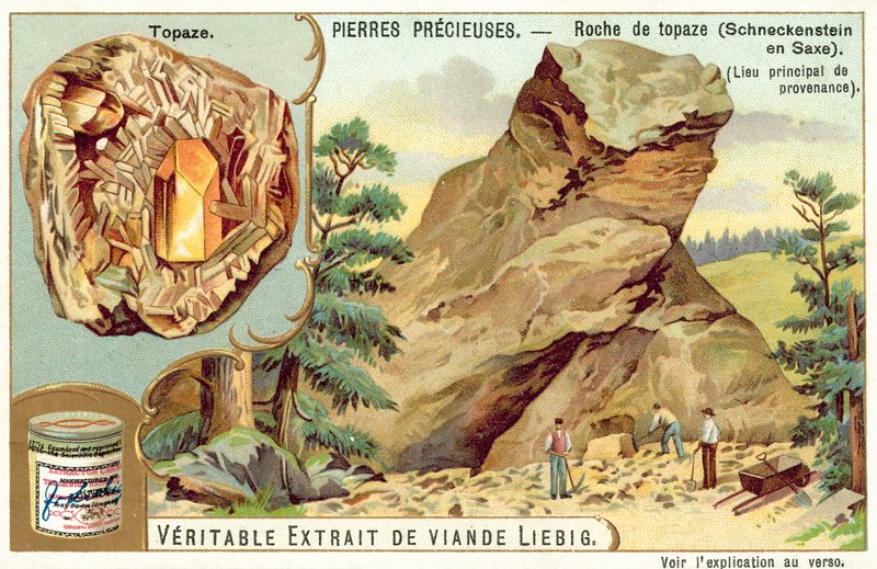 Topaz rock at Schneckenstein, Saxony by European School