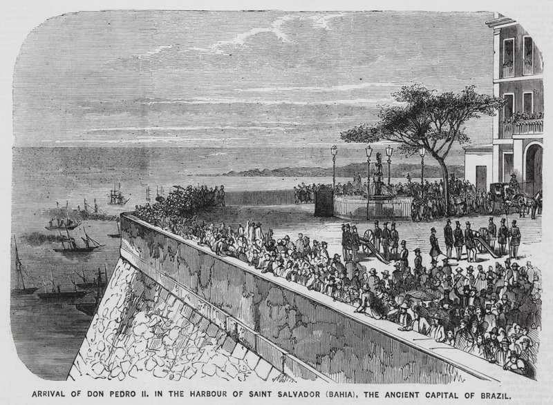Visit of Emperor Pedro II of Brazil to Salvador, Bahia by European School