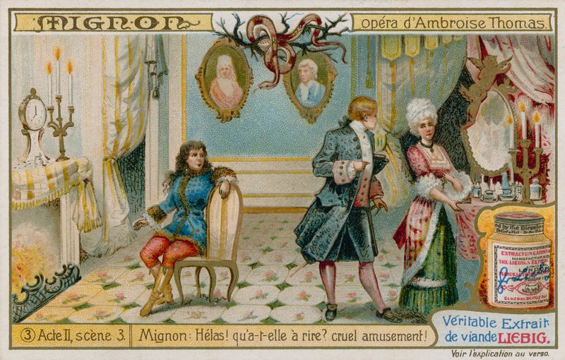 Wilhelm, Philine and Mignon by European School