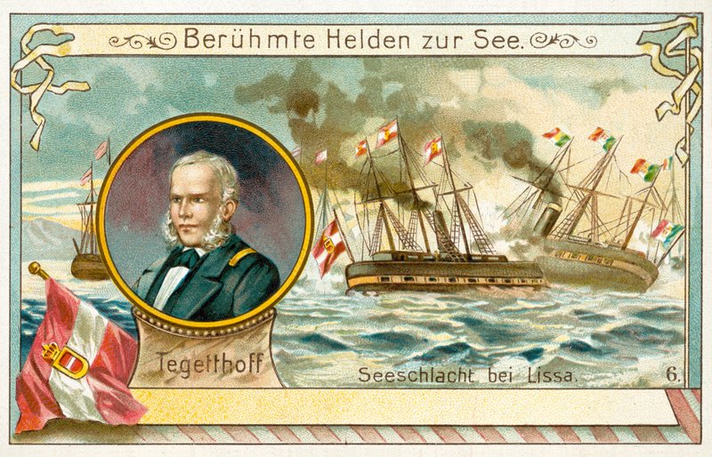 Wilhelm von Tegetthof, Austrian admiral, and the Battle of Lissa by European School