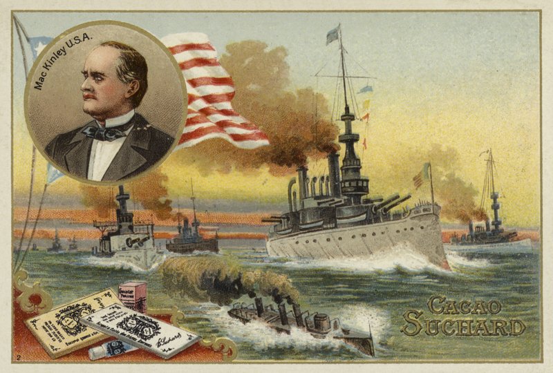 William McKinley, President of the United States, Spanish-American War, 1898 by European School
