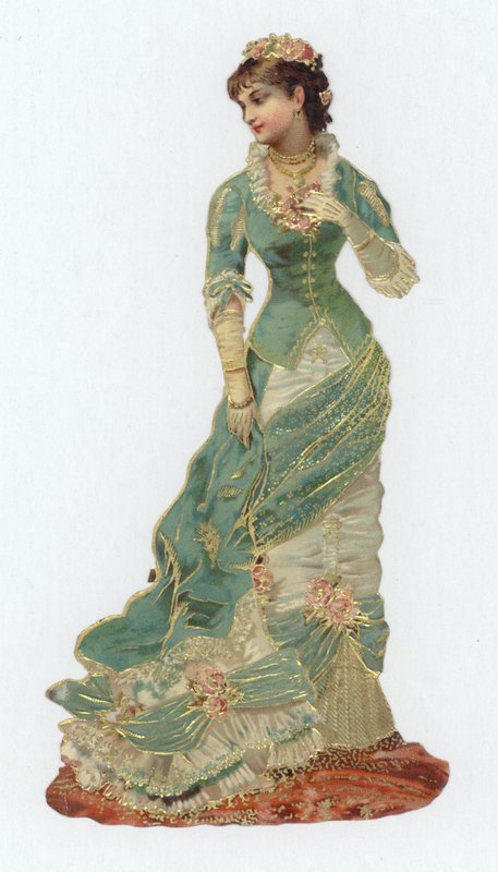 Woman in Victorian dress by European School