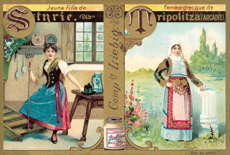 Young Styrian Girl and Greek Woman of Tripoli, Arcadia by European School