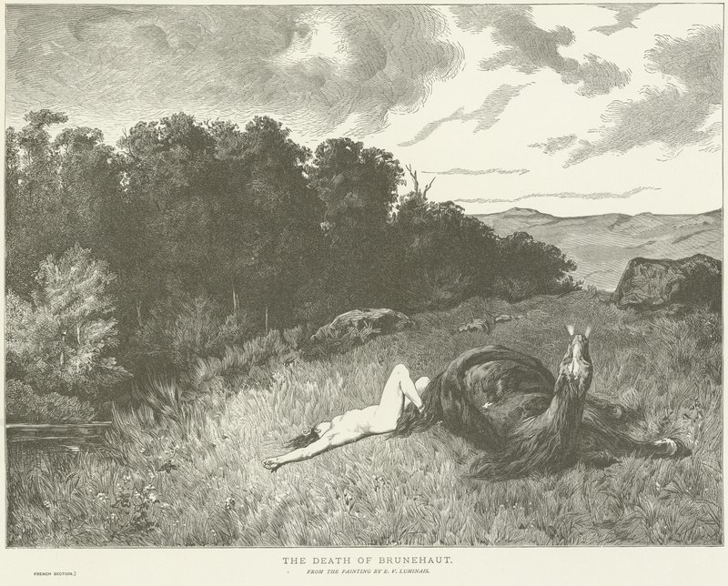 The death of Brunehaut by Evariste Vital Luminais