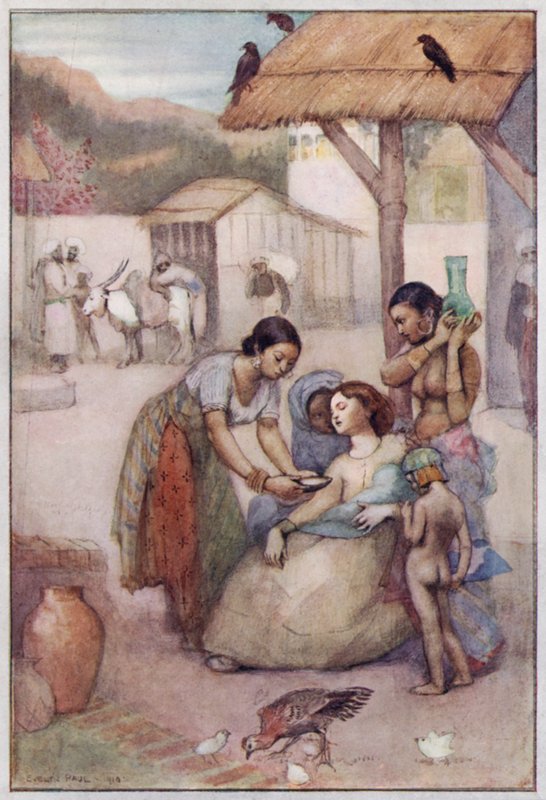 Illustration for Cranford by Mrs Gaskell by Evelyn Paul