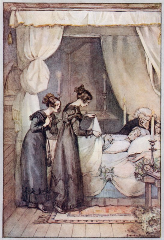 Illustration for Cranford by Mrs Gaskell by Evelyn Paul