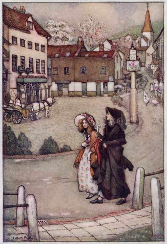 Illustration for Cranford by Mrs Gaskell by Evelyn Paul