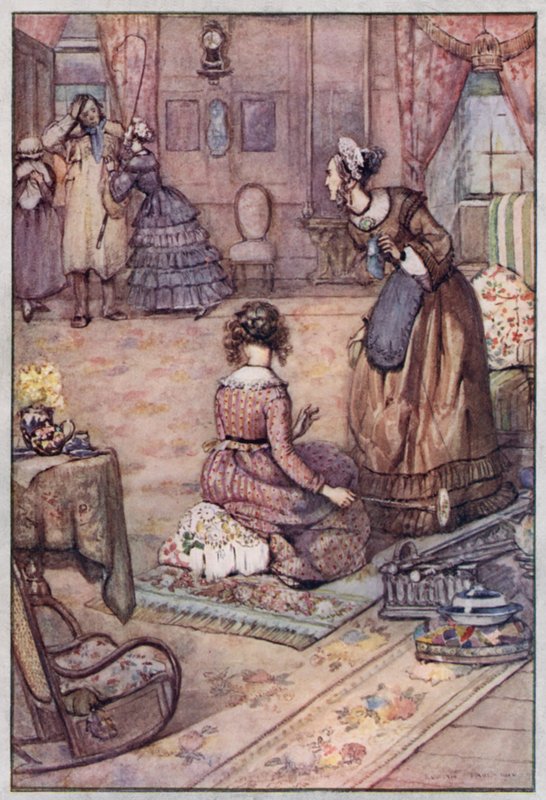 Illustration for Cranford by Mrs Gaskell by Evelyn Paul