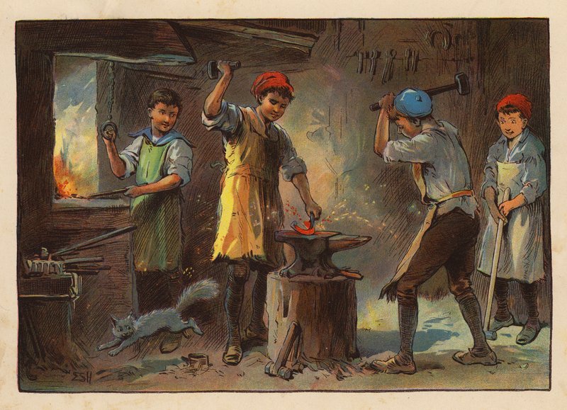 Little Workers: The Blacksmith by Evelyn Stuart Hardy