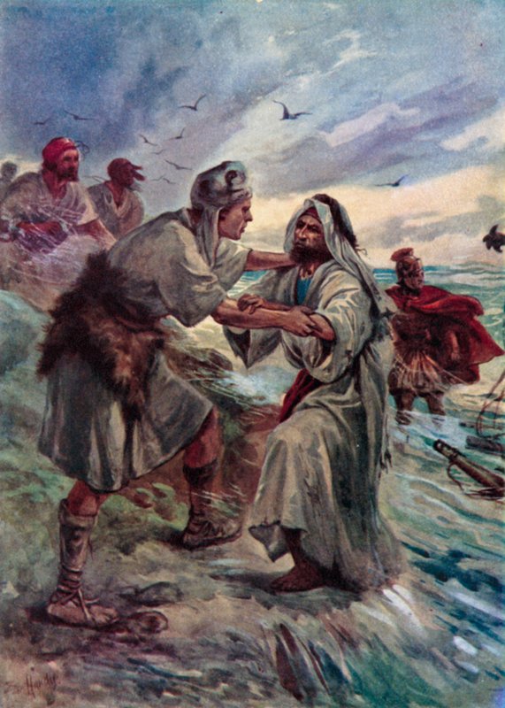 Paul shipwrecked by Evelyn Stuart Hardy