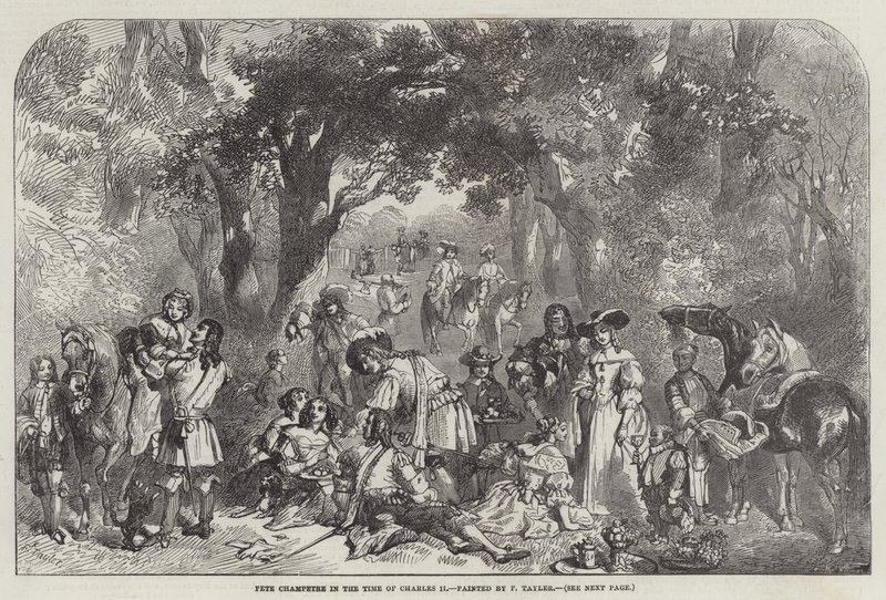 Fete Champetre in the Time of Charles II by F. Tayler