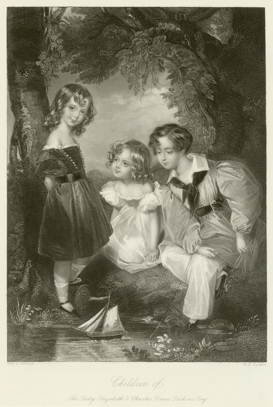 Children of the Lady Elizabeth and Charles Scrase Dickens by Fanny Corbaux