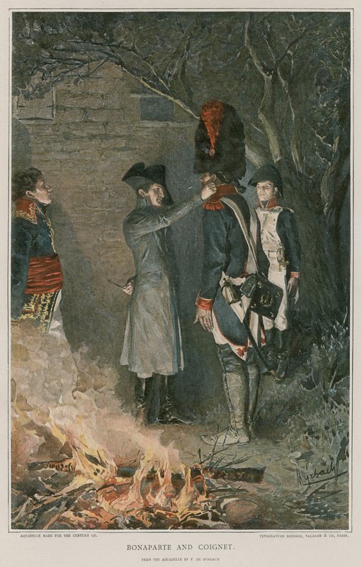 Bonaparte and Coignet by Felicien baron de Myrbach Rheinfeld