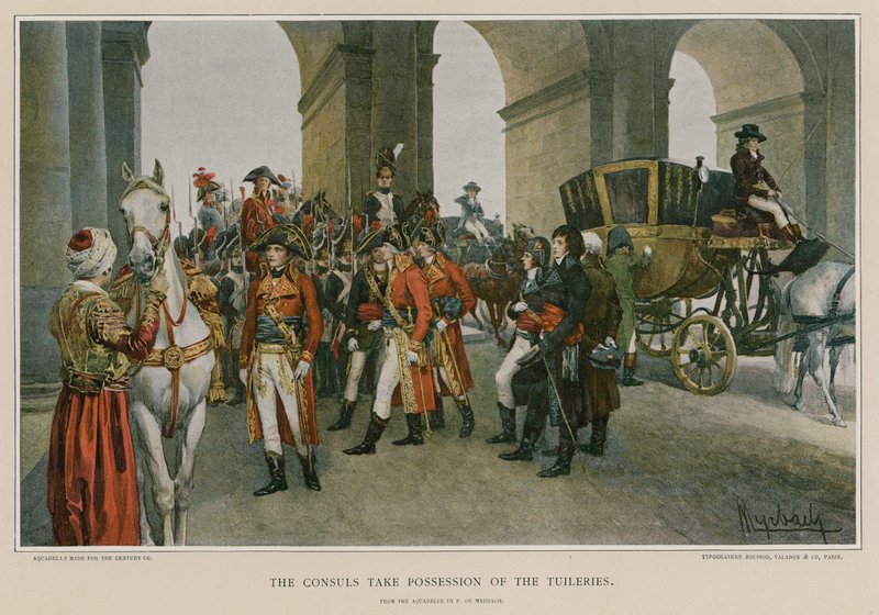 The Consuls Take Possession of the Tuileries by Felicien baron de Myrbach-Rheinfeld